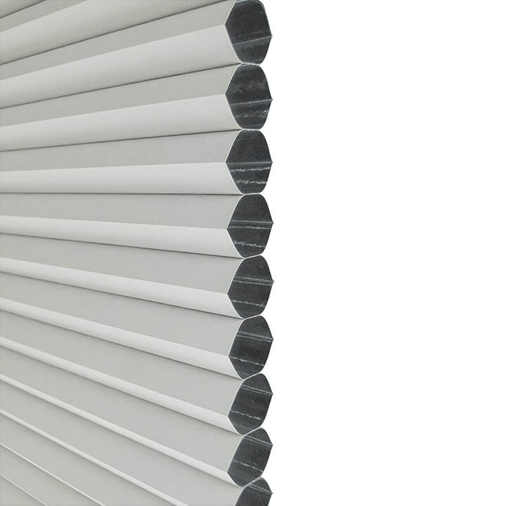 Odense Cordless Day And Night Blackout Honeycomb Shades White Dove
