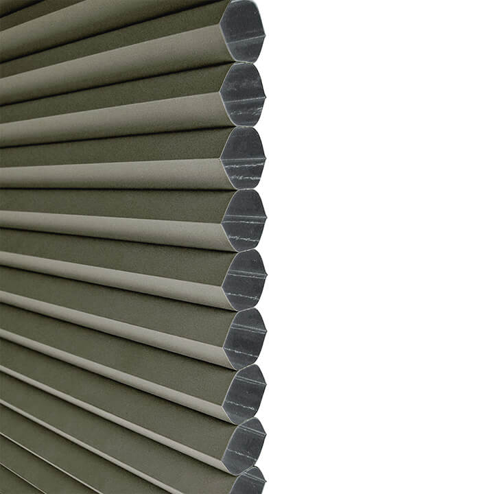 Odense Cordless Blackout Honeycomb Shades Antique Pewter