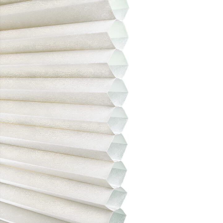 Odense Cordless Light-Filtering Honeycomb Shades White Dove