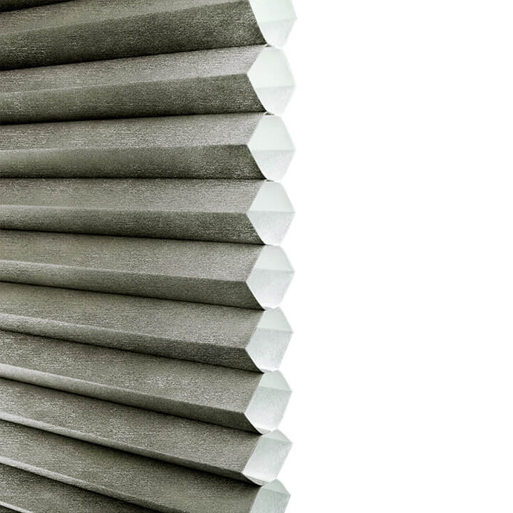 Odense Cordless Light-Filtering Honeycomb Shades Antique Pewter