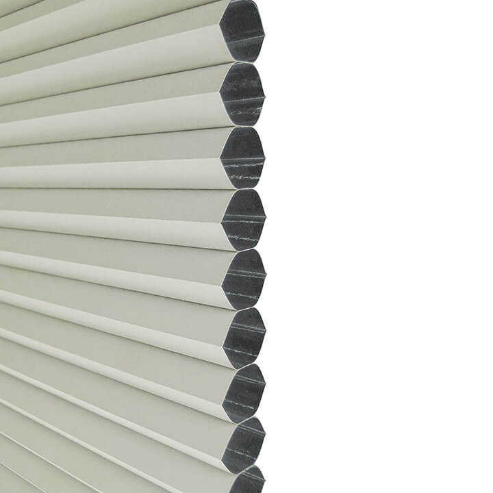 Odense Cordless Day and Night Blackout Honeycomb Shades Alabaster
