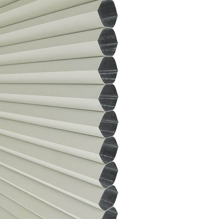 Odense Motorized Top-Down/Bottom-Up Blackout Honeycomb Shades Alabaster