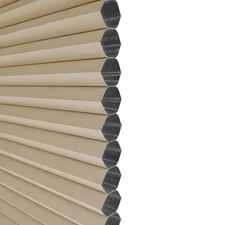 Odense Cordless Top-Down/Bottom-Up Blackout Honeycomb Shades Fawn