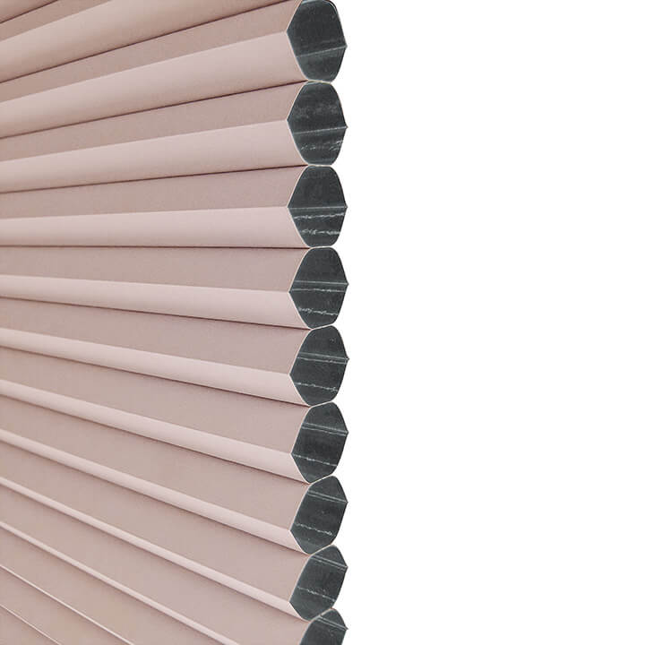 Odense Cordless Blackout Honeycomb Shades Roseate