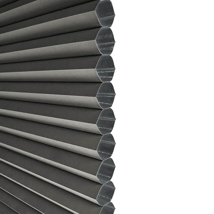 Odense Cordless Blackout Honeycomb Shades Anthracite