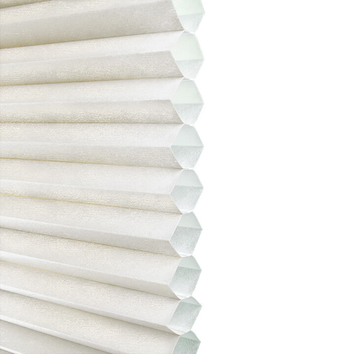 Odense Cordless Light-Filtering Honeycomb Shades White dove