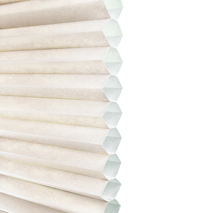 Odense Cordless Light-Filtering Honeycomb Shades Winter white