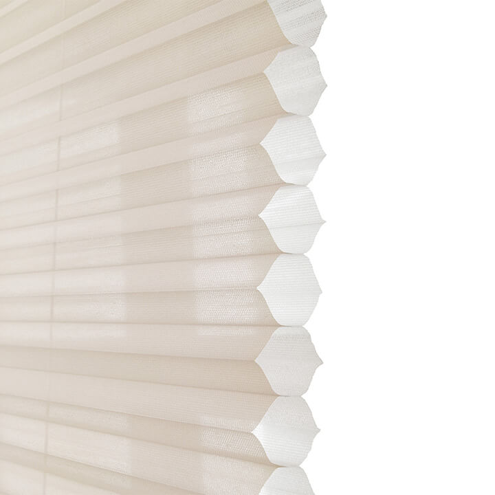 Randers Cordless Sheer Honeycomb Shades Alabaster