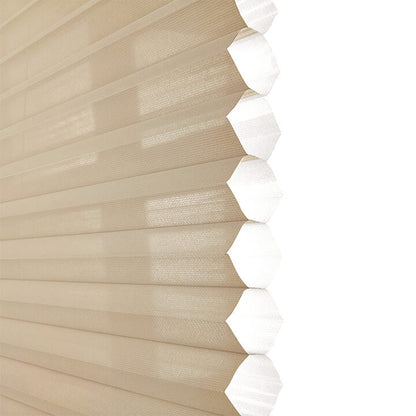 Randers Motorized Sheer Honeycomb Shades Fawn