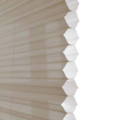 Randers Motorized Sheer Honeycomb Shades Pongee