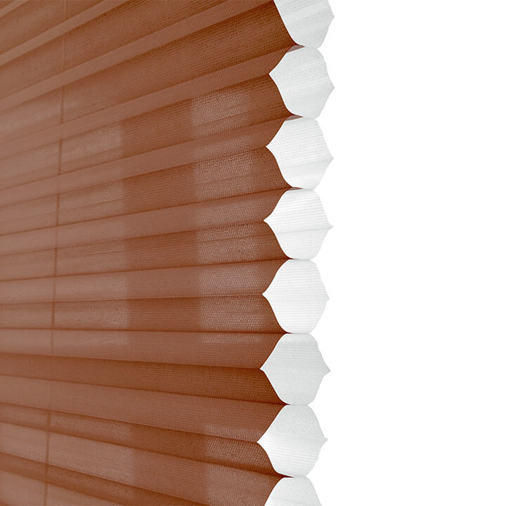 Randers Cordless Sheer Honeycomb Shades Terra Cotta