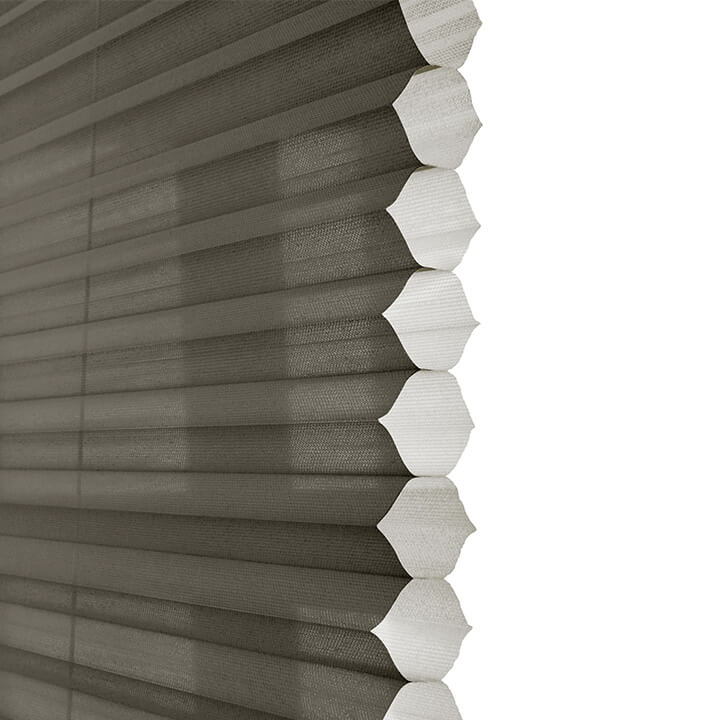 Randers Motorized Top-Down/Bottom-Up Sheer Honeycomb Shades Anthracite